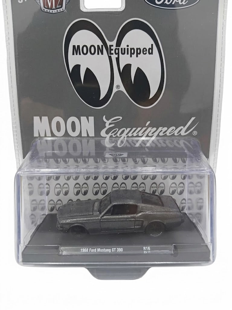 FORD MUSTANG 1968 GT 390 R16 1/64 SCALE DARK GREY METAL DIECAST CODE # 31500-MJS 64