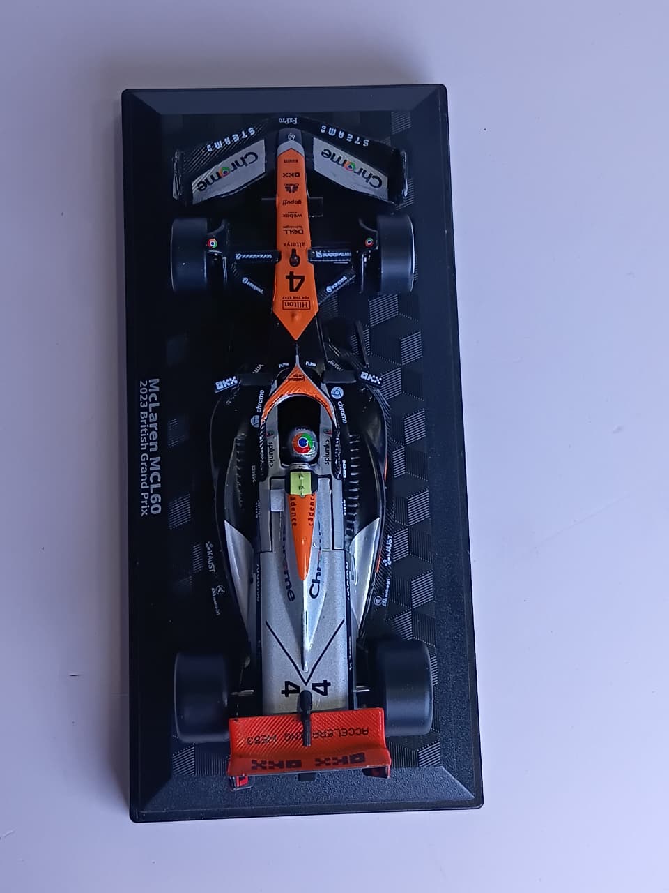 CCA MCLAREN MCL60 2023 F1 1:43 DIECAST SCALE MODEL 67167A ORANGE & SILVER