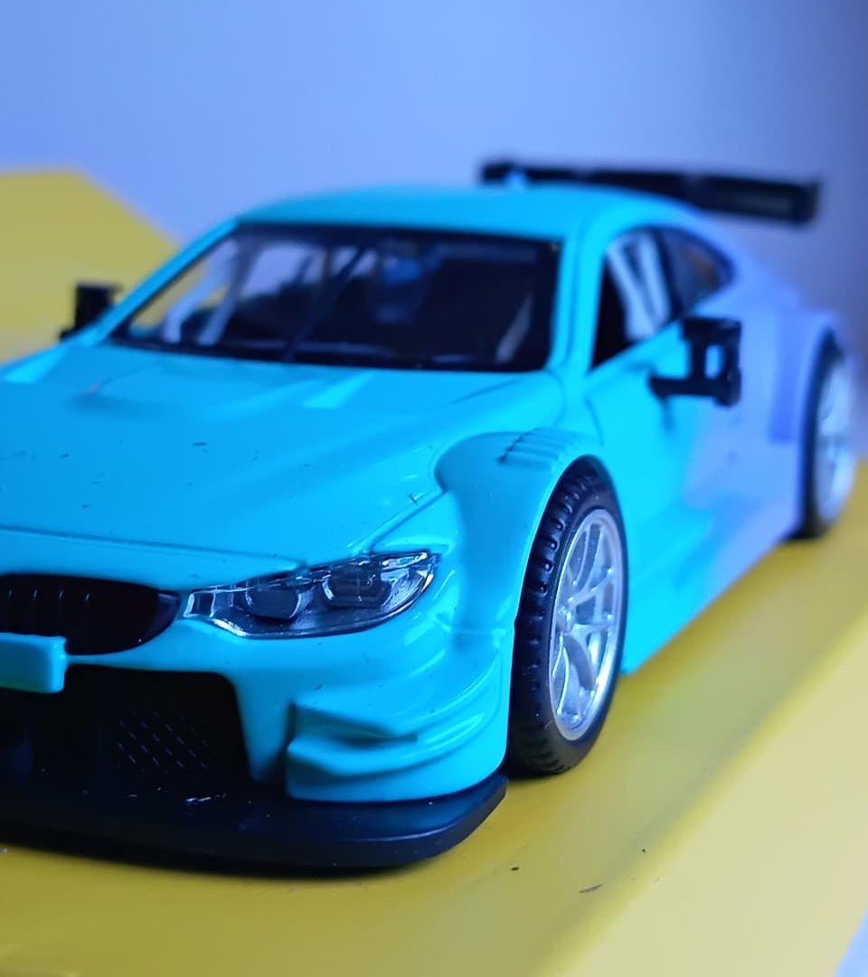 CCA 1:36 12024 BMW M4 DTM GREEN AND PURPLE DIECAST MODEL