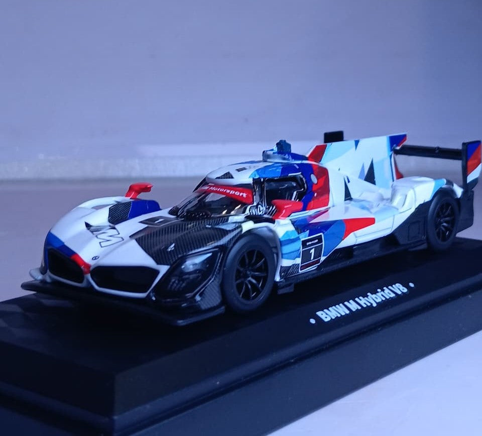 CCA BMW M HYBRID V8 1:45 DIECAST MODEL 67140A WHITE BLUE