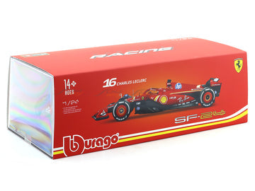 BBURAGO 18-26821L FERRARI SF24-CHARLES LECLERC -2024 DIECAST MODEL
