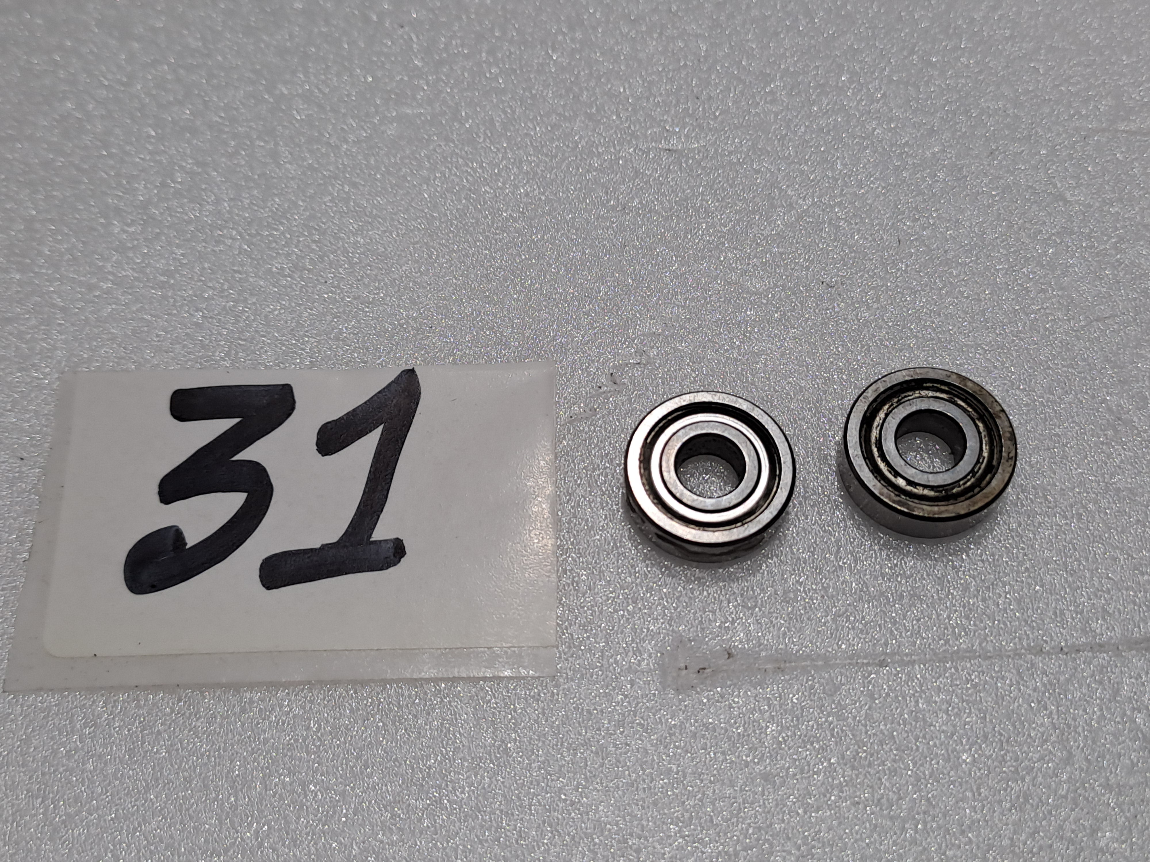BALL BEARING ID-4.9MM OD-13MM THICKNESS 4MM (PACK OF 2)PRE OWNED QUALITY