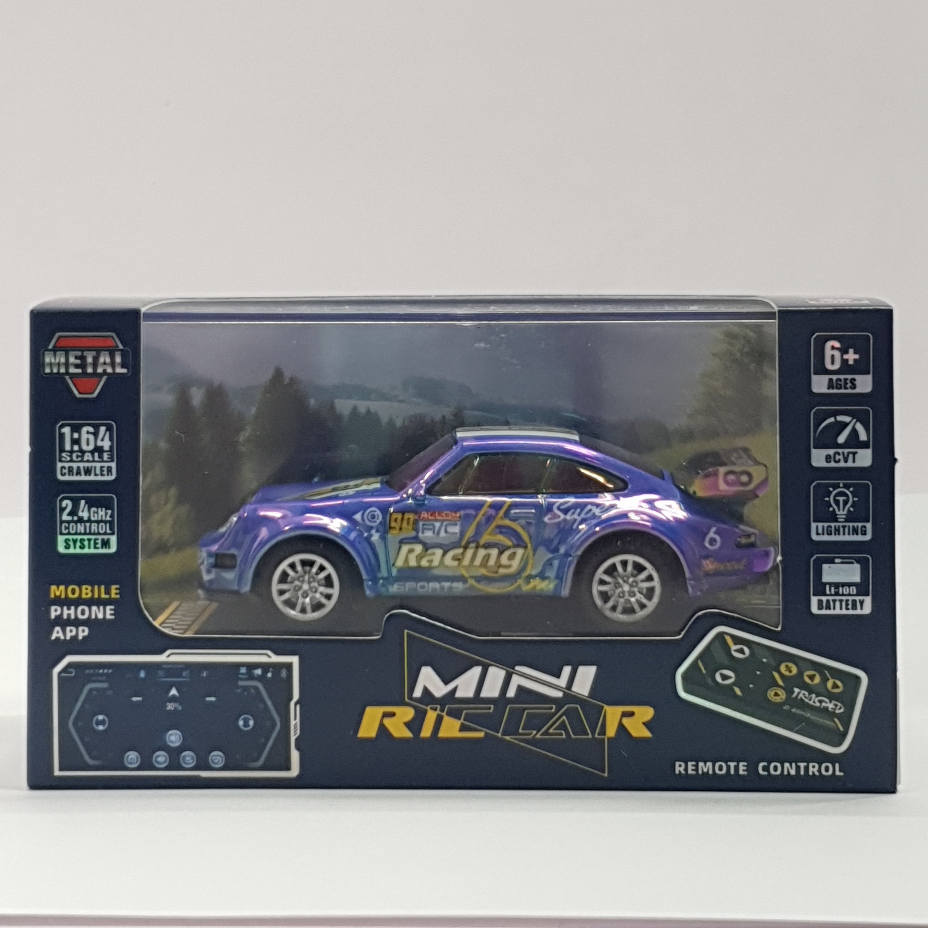 MINI RC CAR SPEED-REGULATING ALLOY HG4-429 1:64 (90 ALLOY RACING SPORTS)