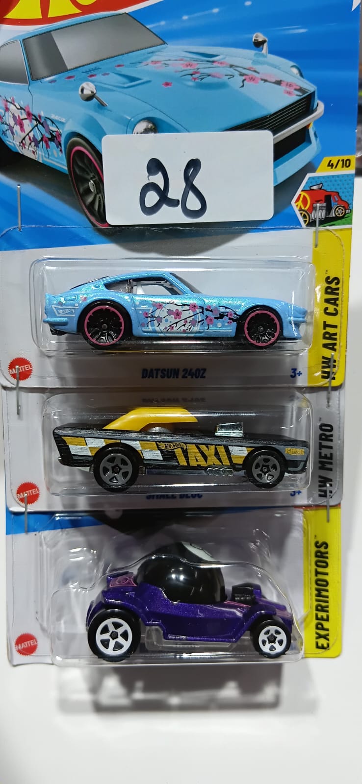 HOT WHEELS CASE-H MAINLINE (PACK OF 3) DIECAST