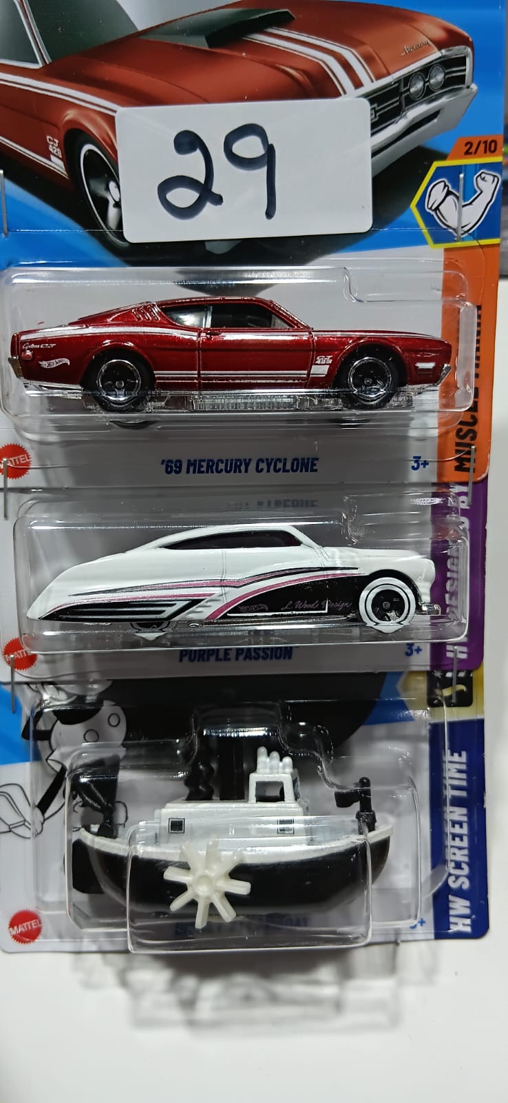 HOT WHEELS CASE-H MAINLINE (PACK OF 3) DIECAST