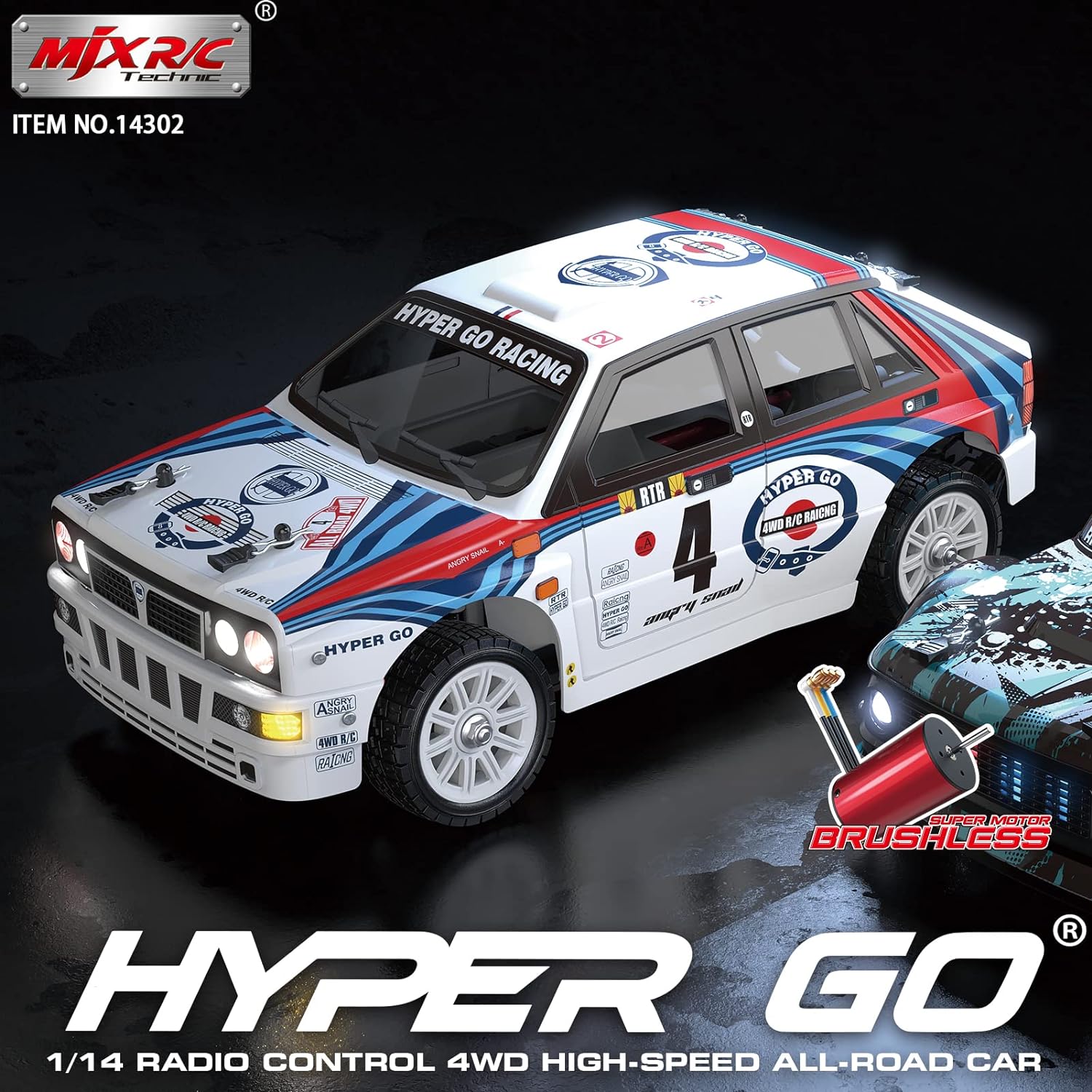 RC CAR MJX 4WD 1/14 SCALE OFF ROAD RTR #14302 HYPER GO