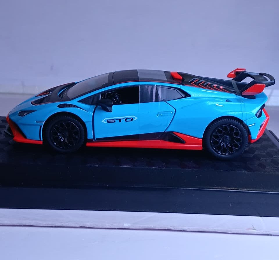 CCA LAMBORGHINI HURACAN STO 1:31 DIECAST MODEL 88716A BLUE