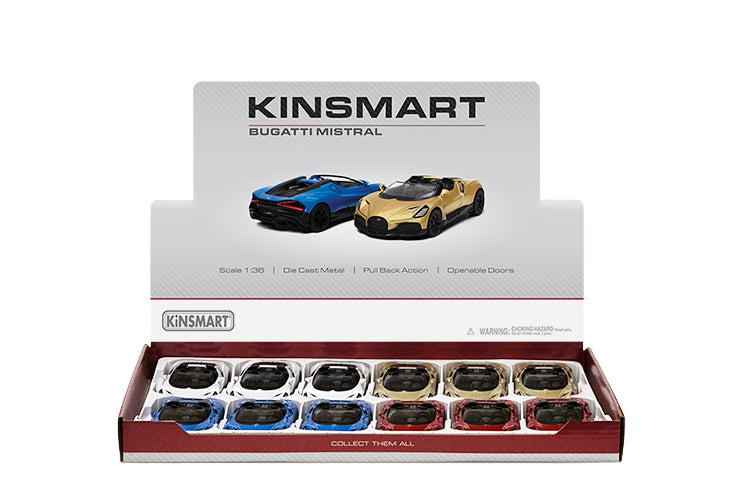 KINSMART BUGATTI MISTRAL 1:36 MSCALE NO:KT5460D (RED)