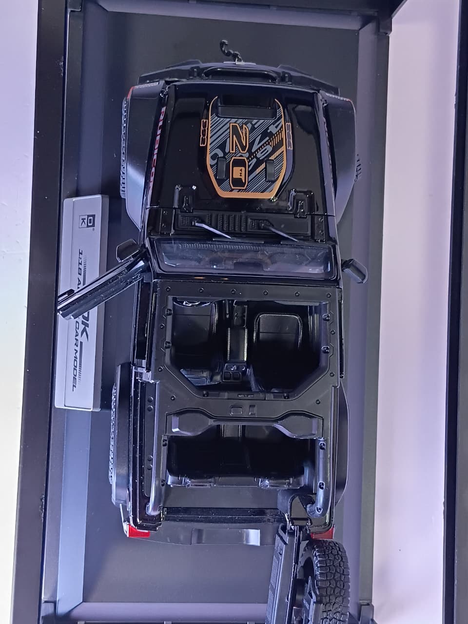 1:18 ALLOY CAR K1-13-A RECON JEEP RUBICON DIE-CAST MODEL BLACK