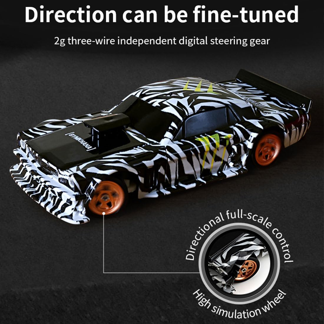 JIABAILE 1/43 RC Drift Car 4WD Four-Wheel Drive Radio Control 2.4G Mini Racing Drifting Car Toy High Speed Model