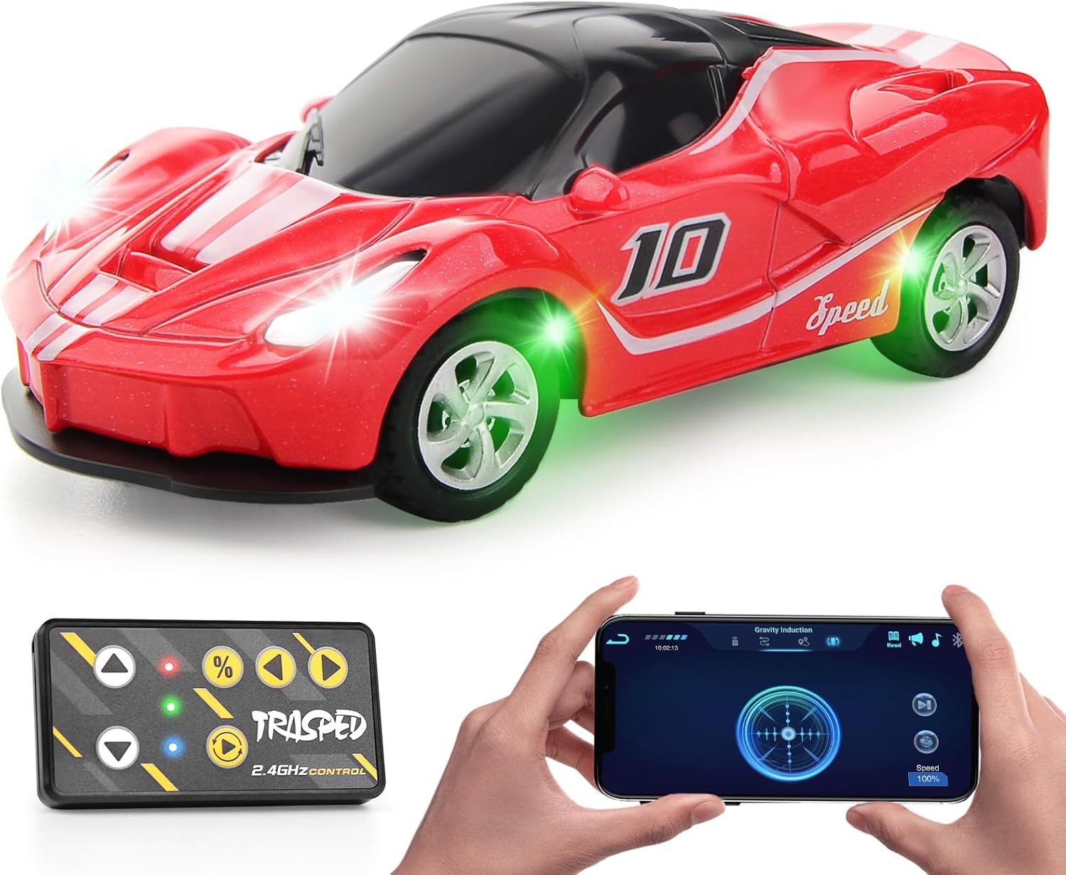 MINI RC CAR SMALL POCKET (SUPER RACER 8) 1:64 SPEED REGULATING ALLOY MODEL HG4-217