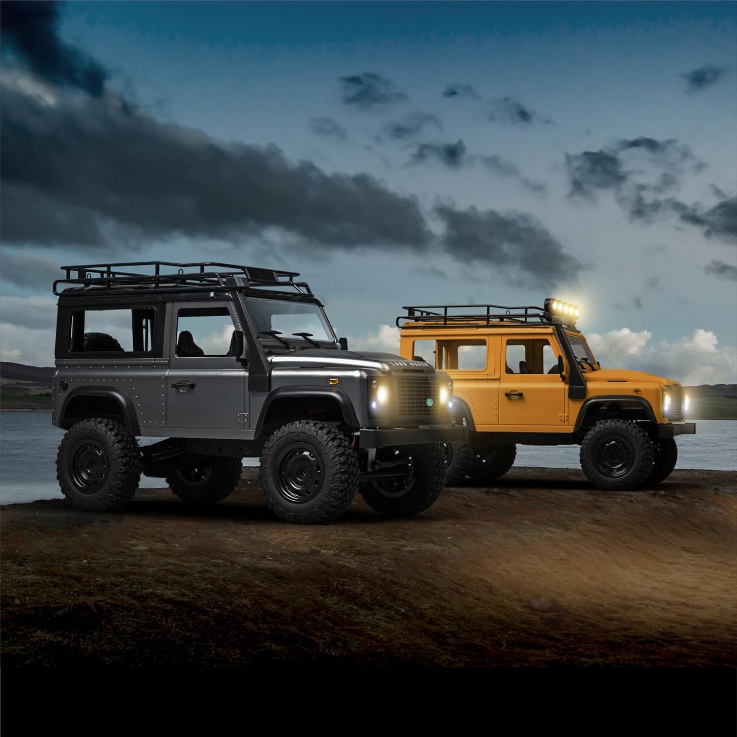 MN MODEL MN99S LAND ROVER DEFENDER 1/12 2.4G 4WD RC ROCK CRAWLER (GREY)