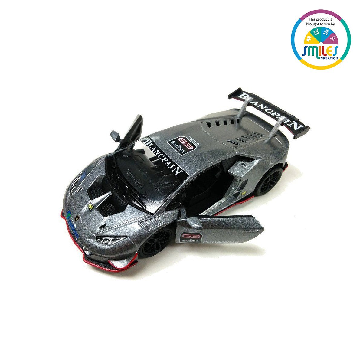 LAMBORGHINI HURACAN LP620-2 SUPER TROFEO 1:36 NO: KT5389D (GREY)