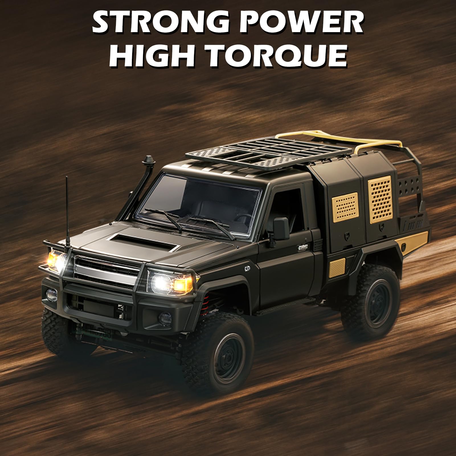 MN MODEL 1/12 TOYOTA LAND CRUISER MN82S 4WD RC CRAWLER RTR (GREY)