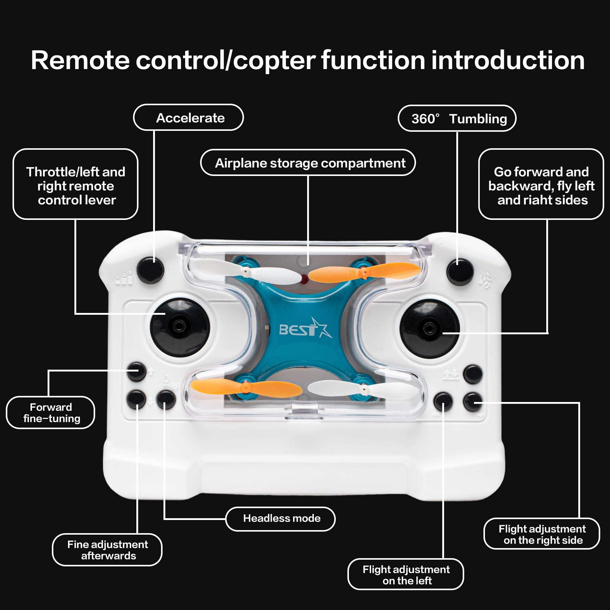AEROBAT FOUR-AXIS HKX07 (BLACK)