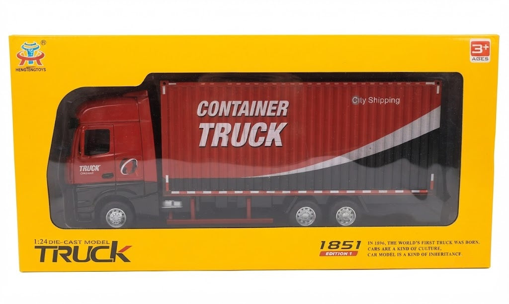 TRUCK 53522-43 1/24 DIE CAST MODEL LIGHT AND SOUND RED COLOR
