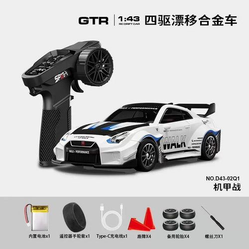 RC DRIFT CAR D43-02 HSTAR  1/43 METAL BODY RTR