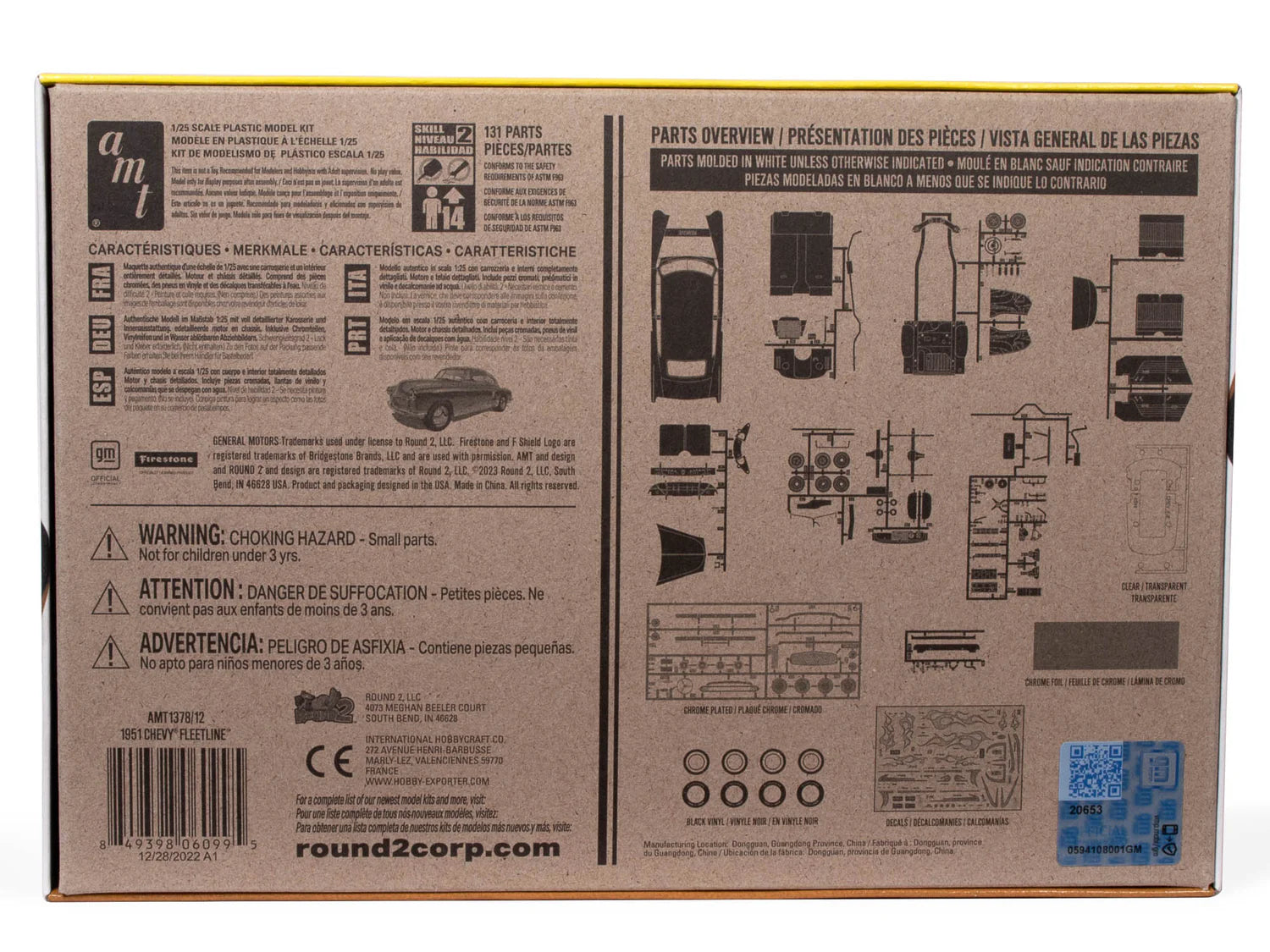 AMT 1951 CHEVROLET FLEETLINE 1/25 SCALE MODEL&nbsp;KIT AMT1378/12