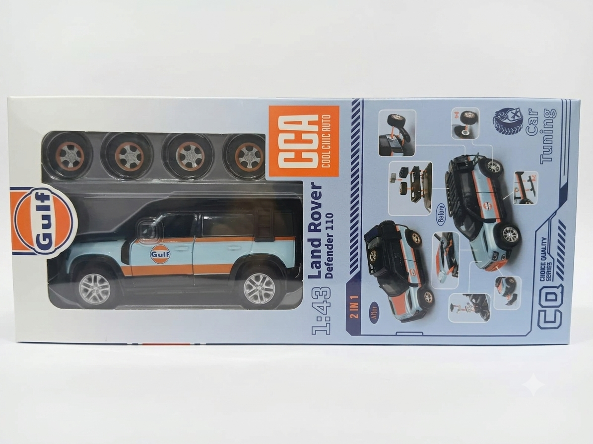 CCA LAND ROVER DEFENDER 110 1:43 SCALE 67134F (BLUE)