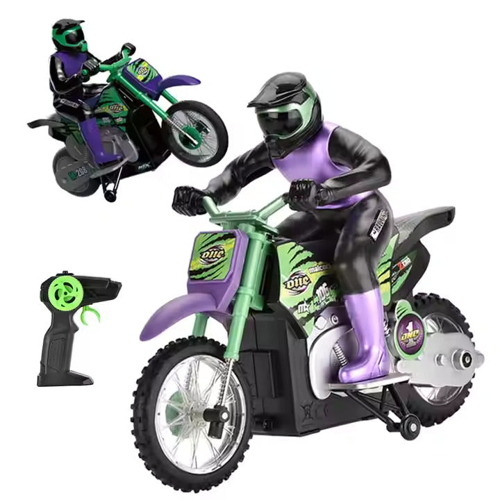 CRAZON 2.4 GHZ RC STUNT MOTORCYCLE 4 CHANNEL 333-MT21181A