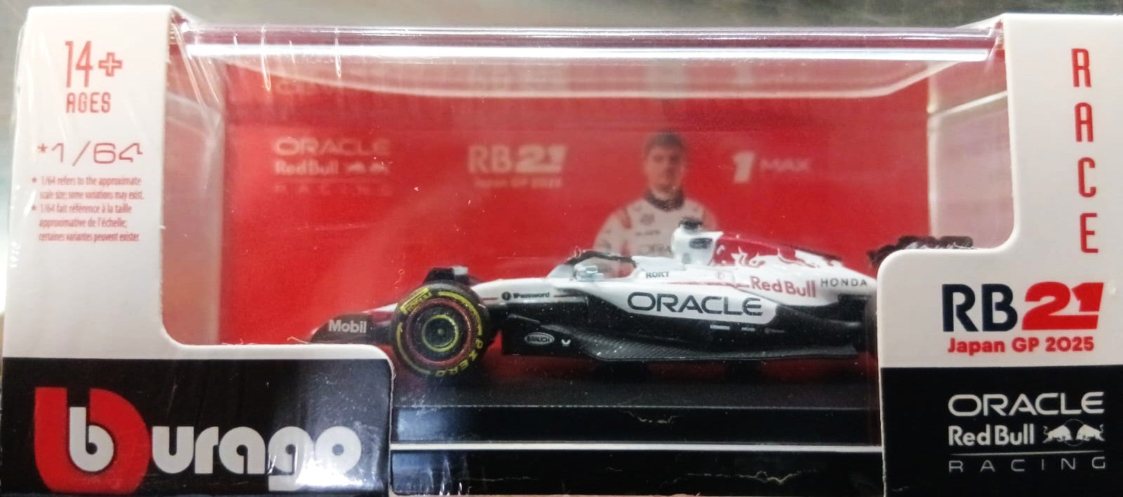 BBURAGO 28-58009M1 1/64 RB21 JAPAN GP 2025 ORACLE RED BULL DIE-CAST