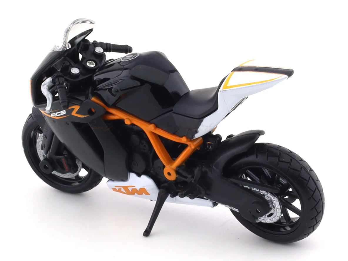 BBURAGO KTM 1190 RC8 R BLACK 1:18 SCALE DIECAST MODEL