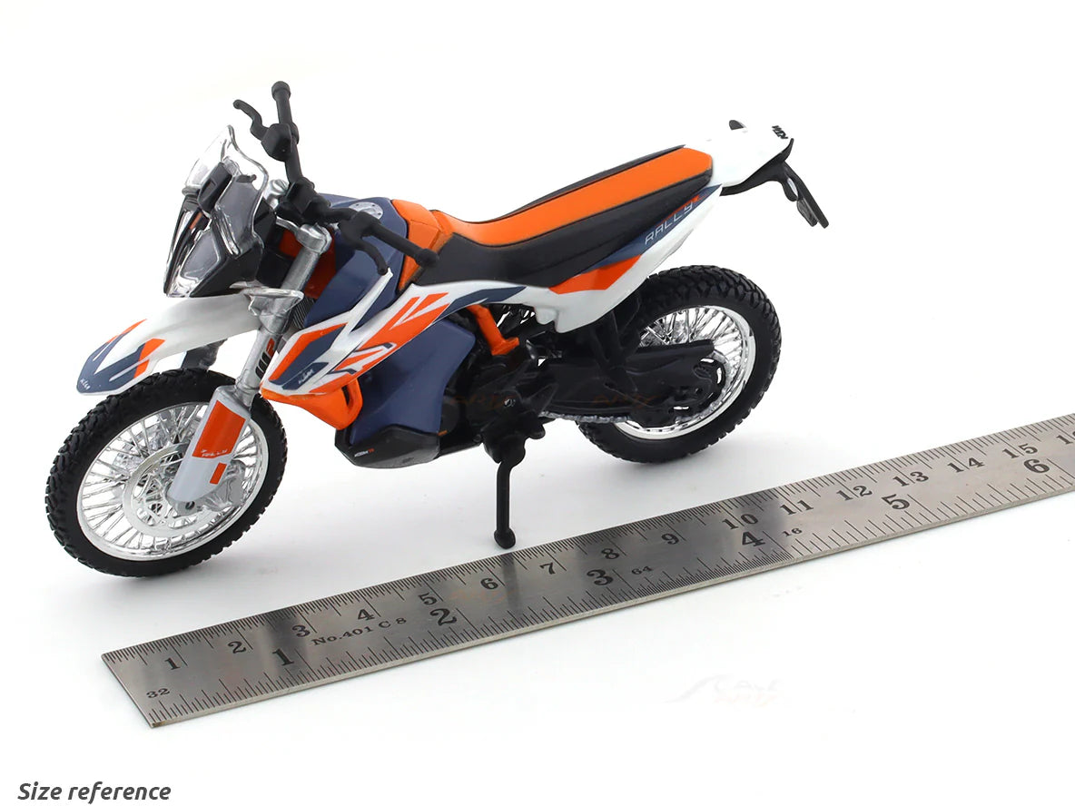 BBURAGO KTM 790 ADVENTURE R RALLY BLUE 1:18 SCALE DIECAST 28-91084