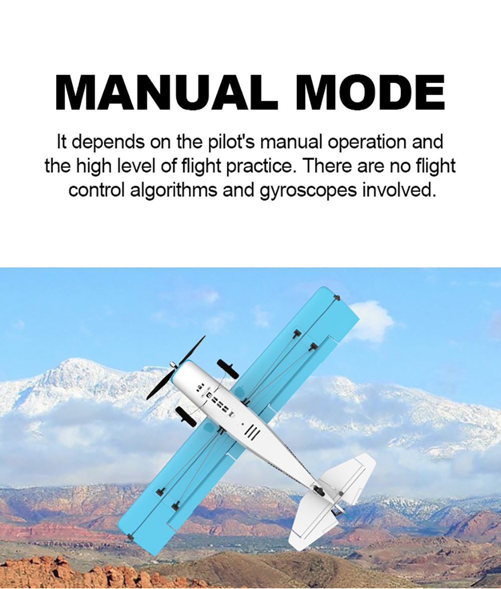 CROSS-COUNTRY AIRCRAFT QIDI-560 M7 51.2CM WING SPAN 37CM FUSELAGE (BLUE)