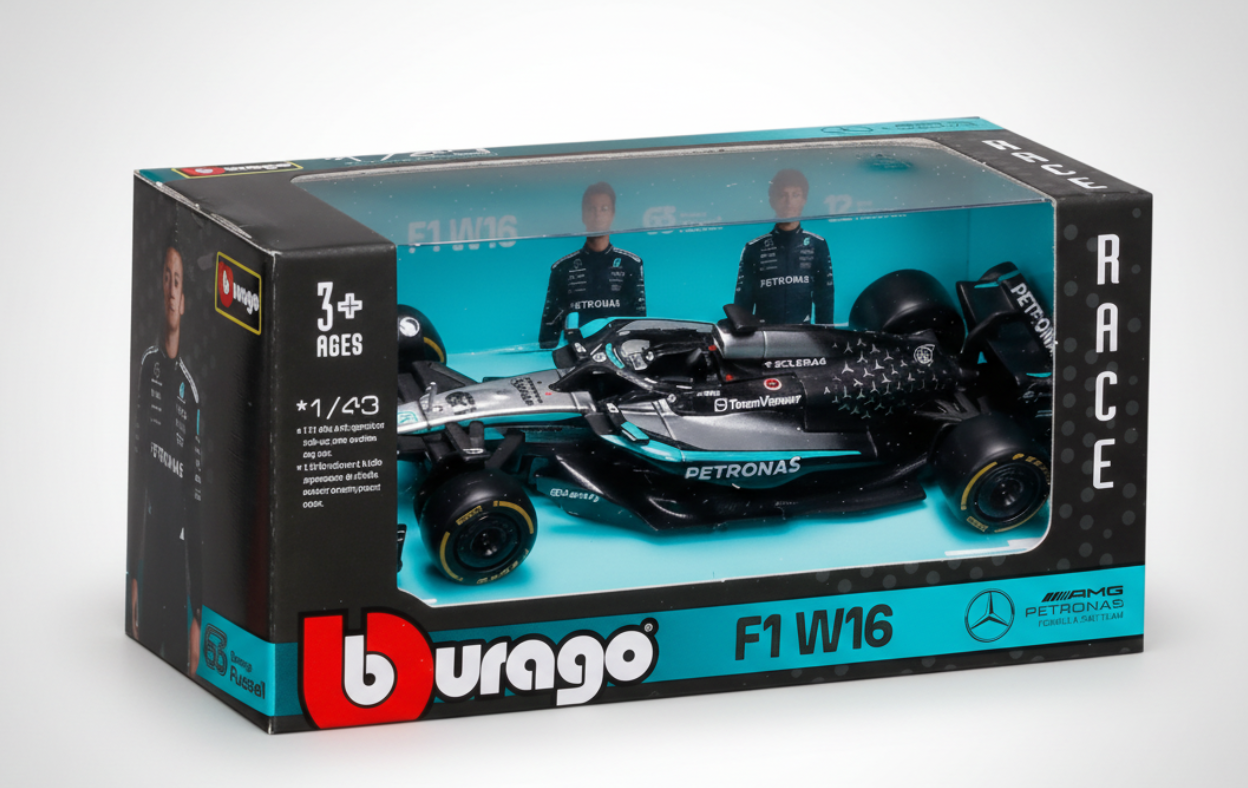 BBURAGO 18-38237R MERCEDES-AMG F1 W16 E PERFORMANCE-GEORAGE RUSSELL DIECAST MODEL