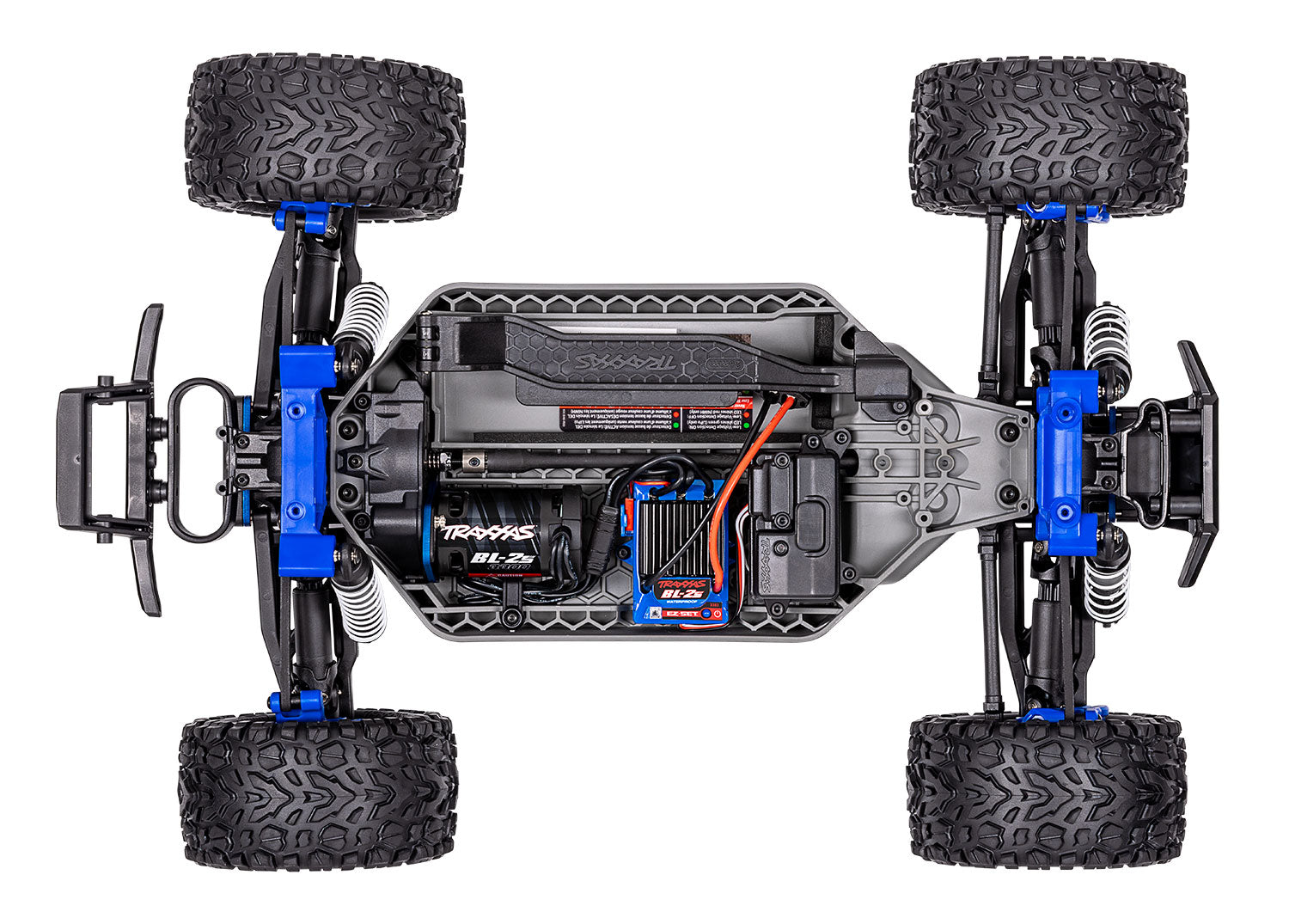 TRAXXAS RUSTLER 1/10 4X4 BL-2S BRUSHLESS STADIUM TRUCK RTR -BLUE - TRA67164-4 BLUE