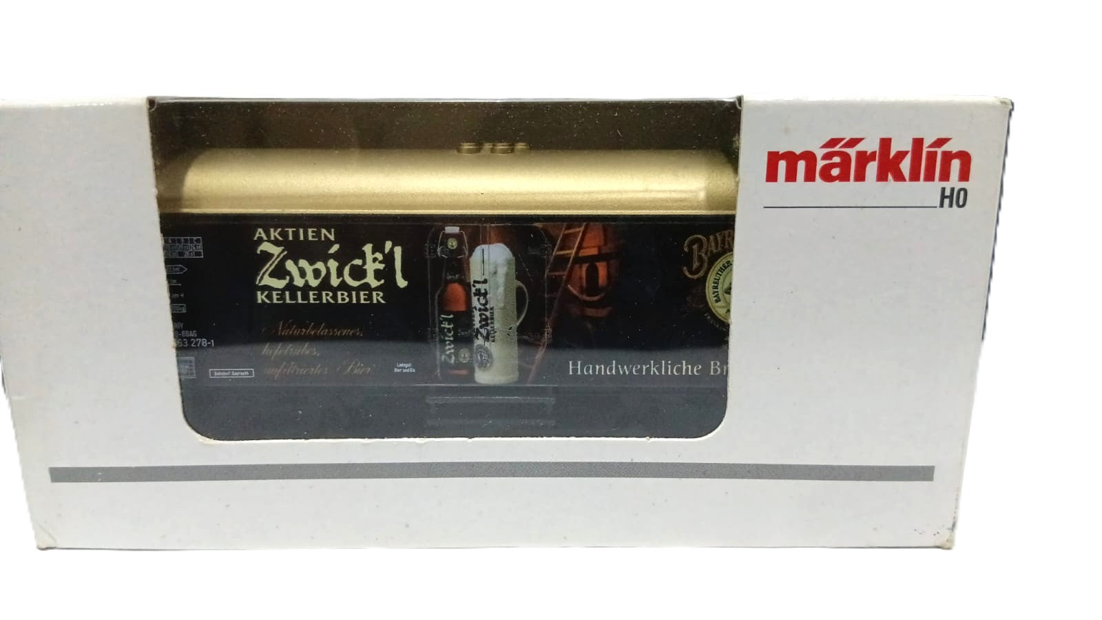 MARKLIN H0 44212 1/87 SCALE ZWICK'l KELLERBIER REFRIGERATED BEER CAR