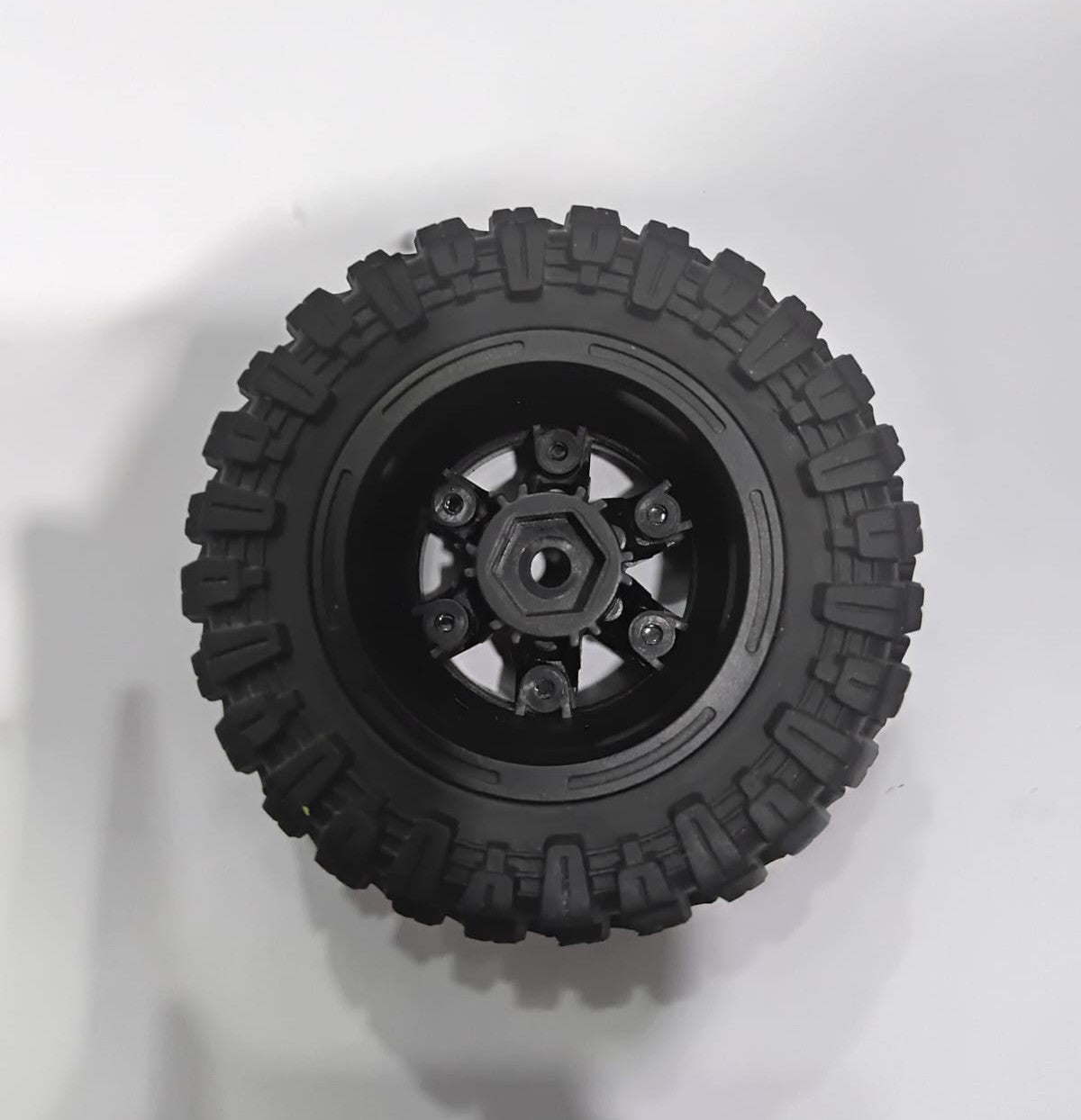MJX HYPER GO H12Y+ (PLUS)  RIMS & TYRES (P12Y10) SIZE 33MM X 83MM HEX-12MM X HOLE 5MM