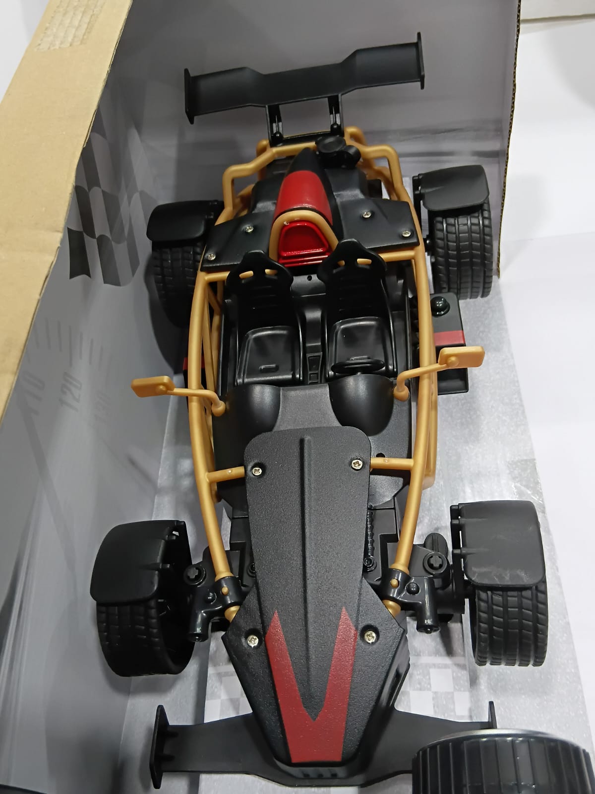 MZ YY2033 1/12 2.4GHZ R/C DIECAST SPRAY RACING CAR BLACK COLOR