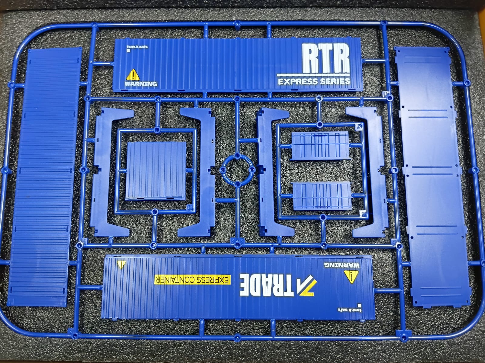 TRAILER 3606 1/64 2.4GHZ RTR SEMI/FLATBED/CONTAINER R/C TRUCK(BLUE) CONTAINER (BLUE)