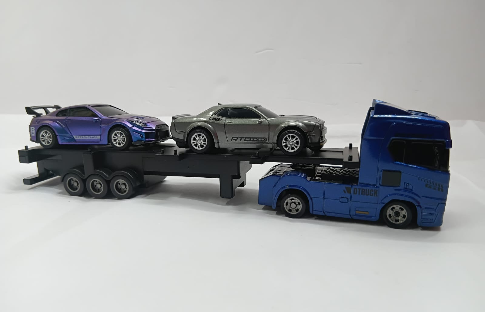 TRAILER 3606 1/64 2.4GHZ RTR SEMI/FLATBED/CONTAINER R/C TRUCK(BLUE) CONTAINER (BLUE)