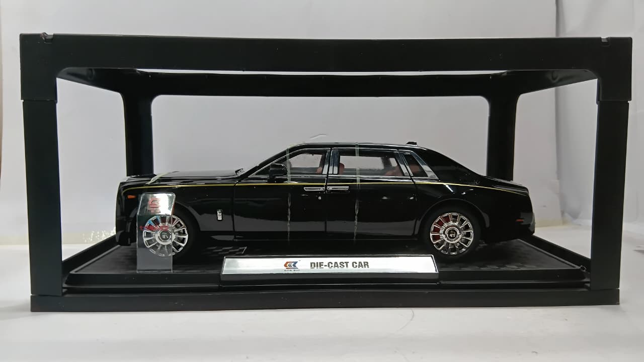 CHE ZHI CZ1802B ATOMIZER 1:18 DIE-CAST SIMULATION SOUND AND LIGHT PULL BACK SERIES BLACK