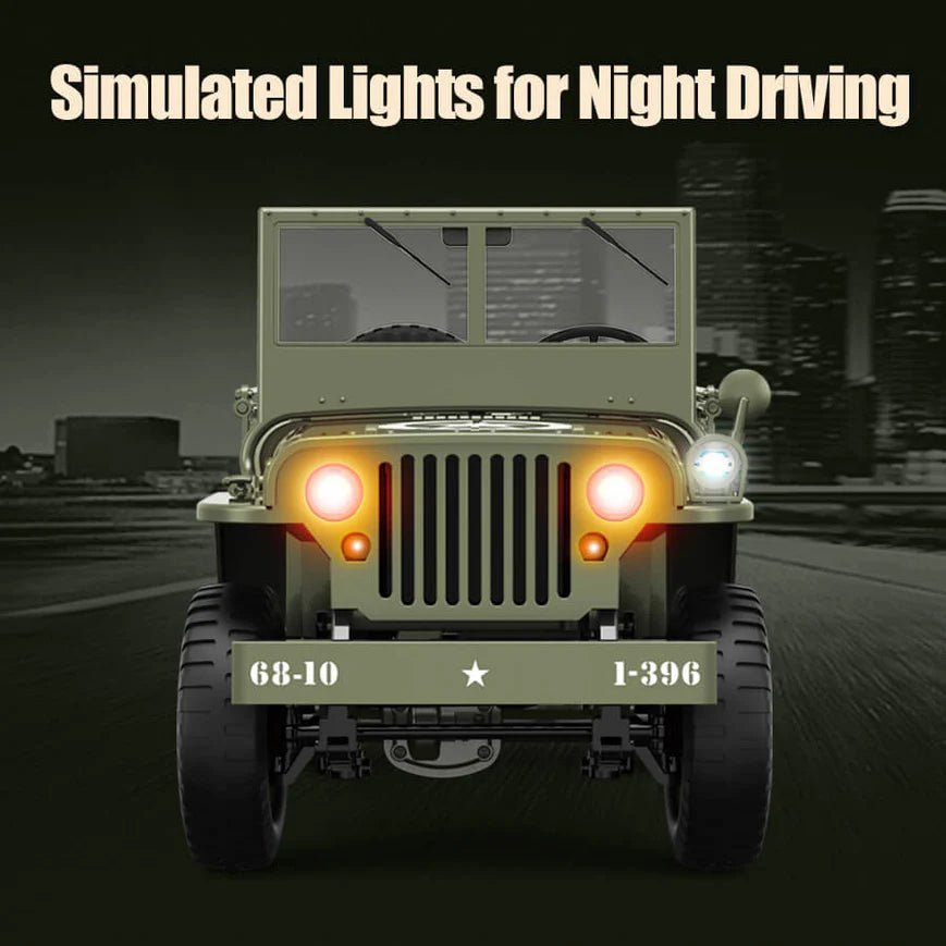 MILITARY JEEP C8815 RTR 1/10 WILLYS RC TRUCK 4WD OFF-ROAD CLIMBING GREY