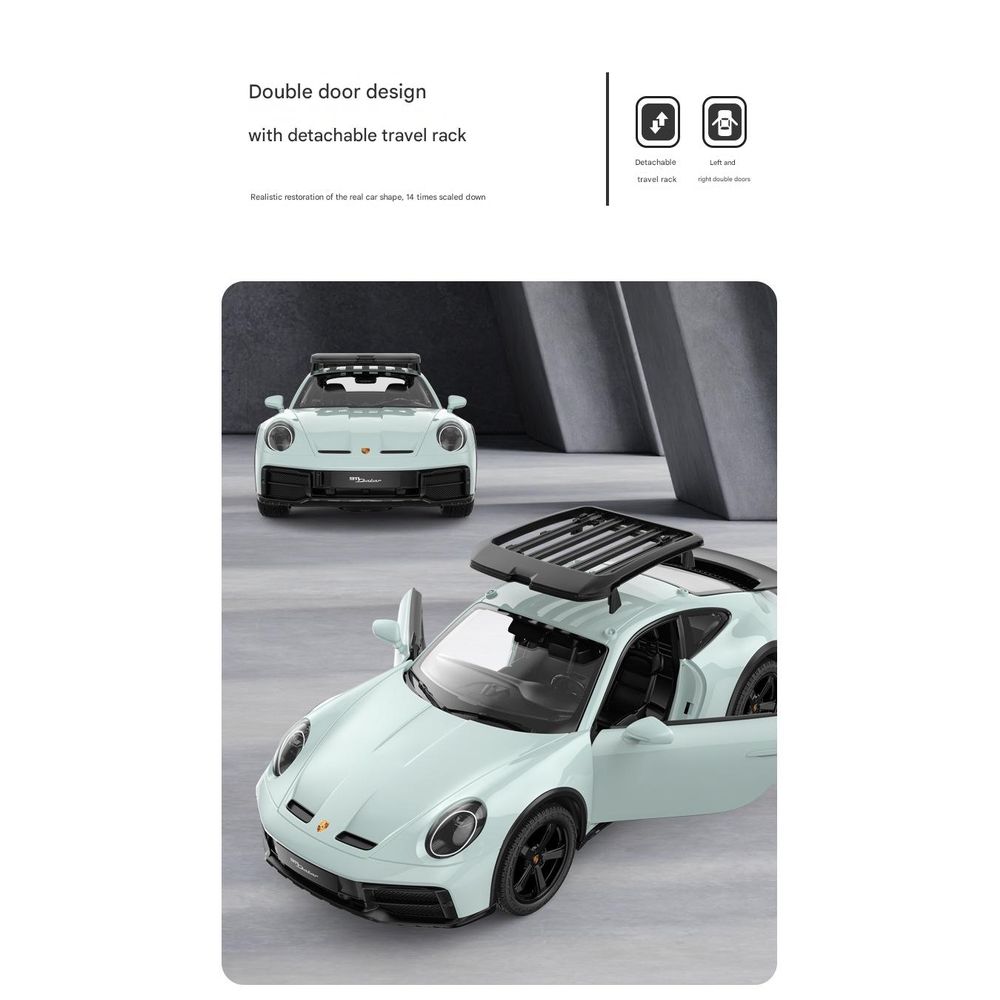 RASTAR, PORSCHE 911 DAKAR USB,2.4Ghz, 6+ AGES RC 1/14 SCALE 10136 - LIGHT GREY