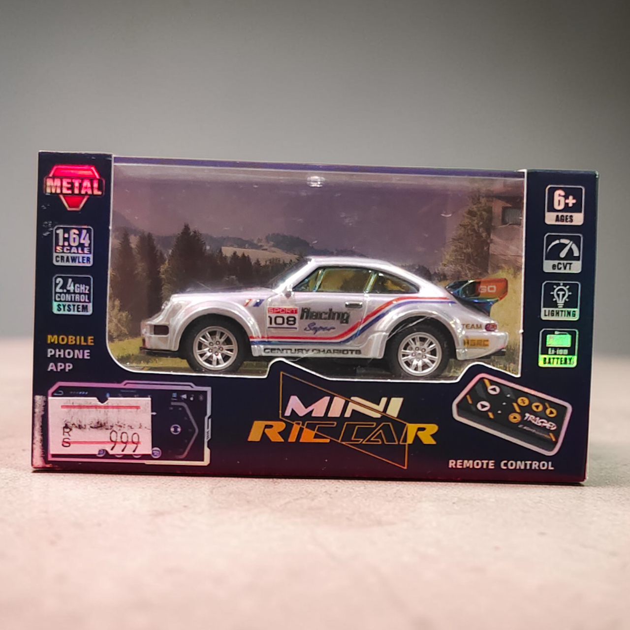 MINI RC CAR SPEED-REGULATING ALLOY HG4-429 1:64 (SPORT 108 RACING SUPER)