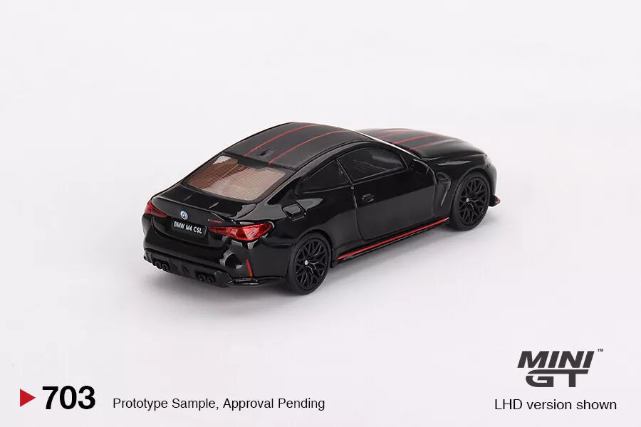 MINI GT 1/64 SCALE BMW M4 CSL (BLACK SAPPHIRE) NO:703