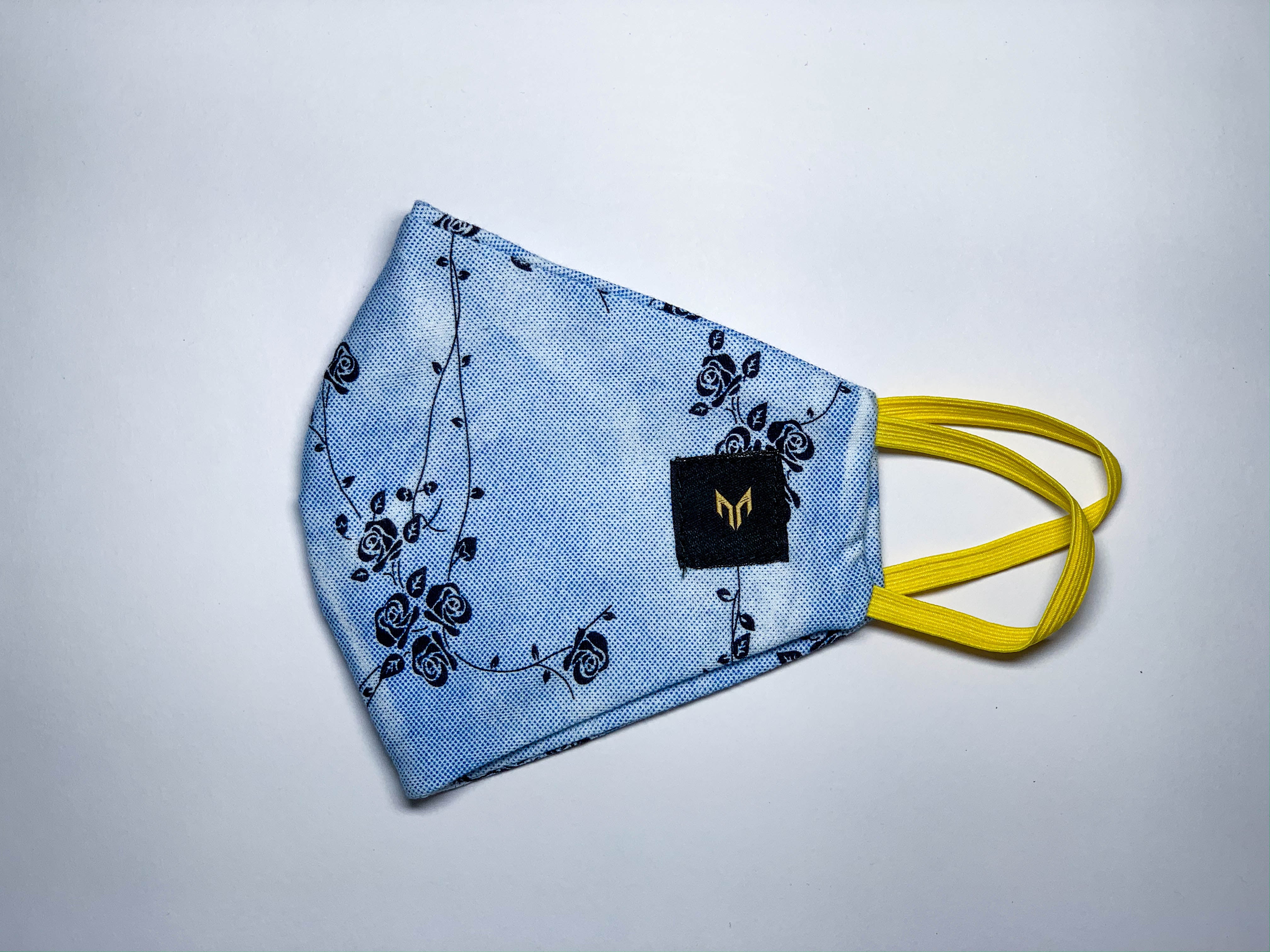 Face mask Blue Rose Small,Medium,Large