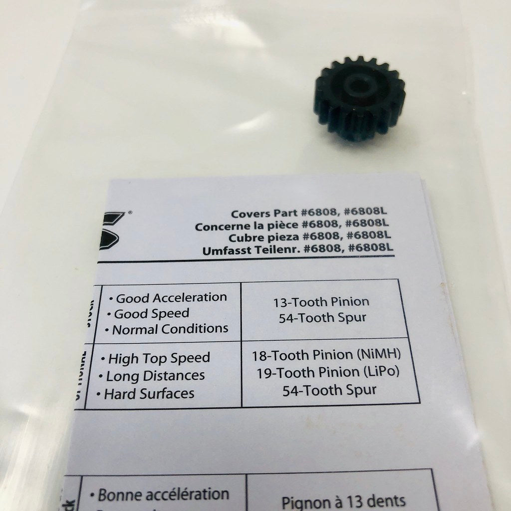 Traxxas Slash Ultimate Optional High Top Speed 18 Tooth Pinion Gear