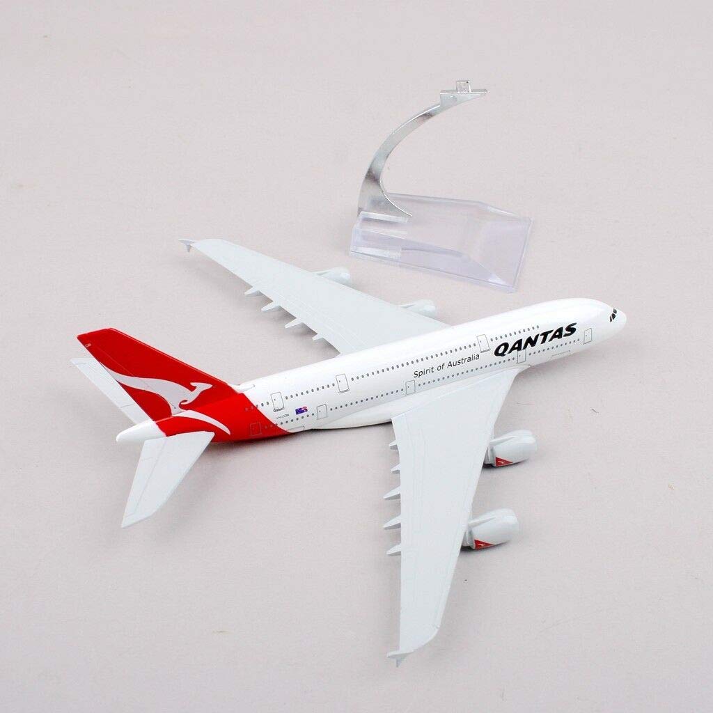 Airplane Diecast Qantas Airlines Airbus A380 16Cm