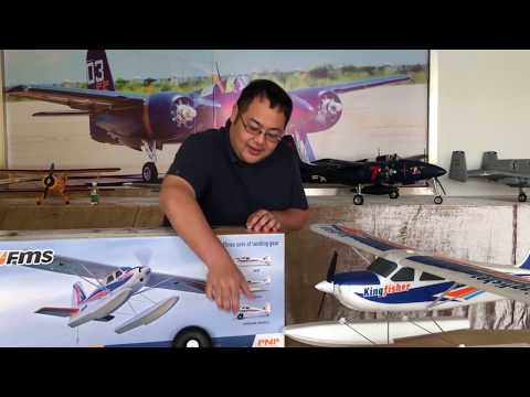 Fms 1400Mm (55.1") Kingfisher Pnp With Wheel,Floats,Skis And Flaps Pnp